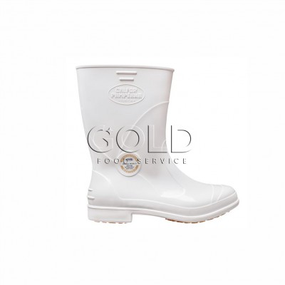 10037 - bota de PVC maxigrip branca com forro tam 34/5 Calfor pampeana 1957 ca 40.921