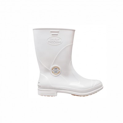 10045 - bota de PVC maxigrip branca com forro tam 44/5 Calfor pampeana 1957 ca 40.921