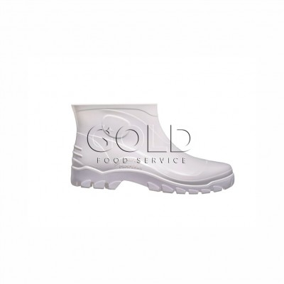 10064 - bota de PVC stivaletto branca com forro tam 44/5 Calfor pampeana 1341 ca 18.472
