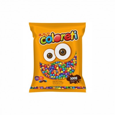 10096 - pastilhas de choc confeitadas coloreti mini Jazam 500g