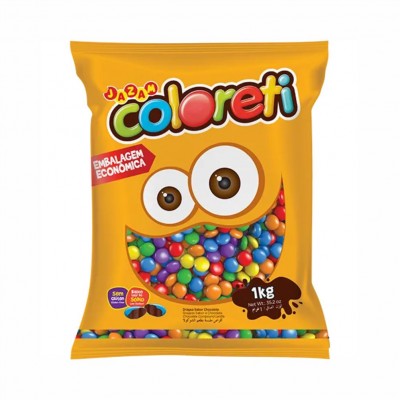 10097 - pastilhas de choc confeitadas coloreti mini Jazam 1kg