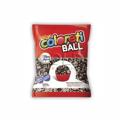 10098 - cereal ball micro chocolate ao leite e chocolate branco Jazam 500g