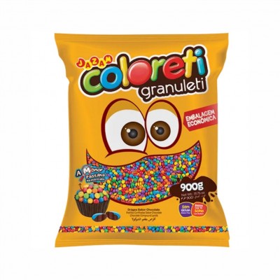 10100 - pastilhas de choc confeitadas coloreti granuleti Jazam 900g