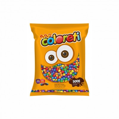 10101 - pastilhas de choc confeitadas coloreti tradicional Jazam 500g