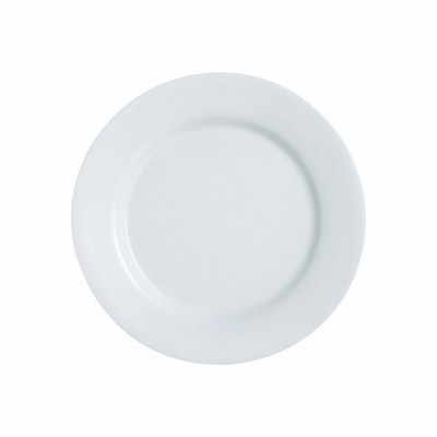 10117 - prato sobremesa 19,5cm com borda branco vidro everyday Arcoroc un