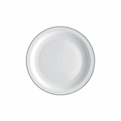 10122 - prato sobremesa 19,5cm com borda branco vidro careware Bormioli un