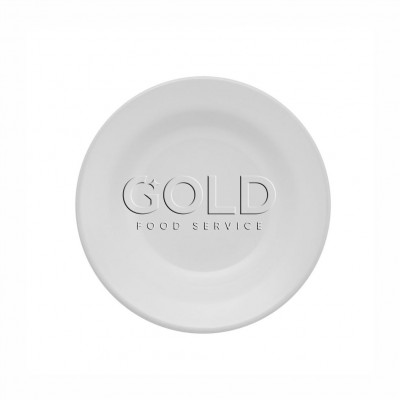 10160 - prato fundo 22cm com borda branco cerâmica biona un