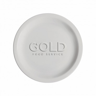 10170 - prato raso 24cm com borda branco porcelana classe única bar/hotel Germer un