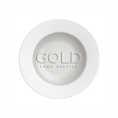 10211 - prato fundo 23cm com borda larga branco porcelana Elena Tramontina un