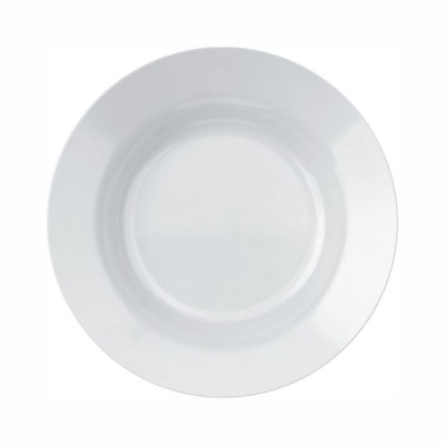 10276 - prato fundo 23cm com borda branco vidro Opaline menu un