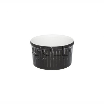 10337 - ramequim 50ml 6 x 3cm branco/preto porcelana Oxford un