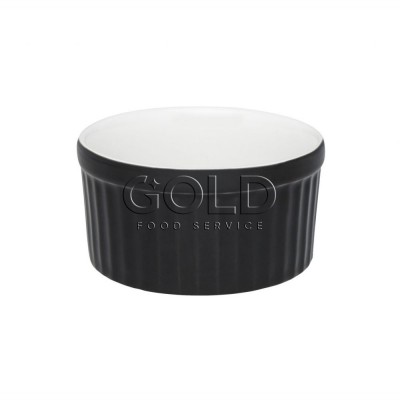 10339 - ramequim 180ml 10 x 5cm branco/preto porcelana Oxford un