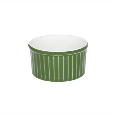 10341 - ramequim 100ml 8 x 4cm branco/verde porcelana Oxford un