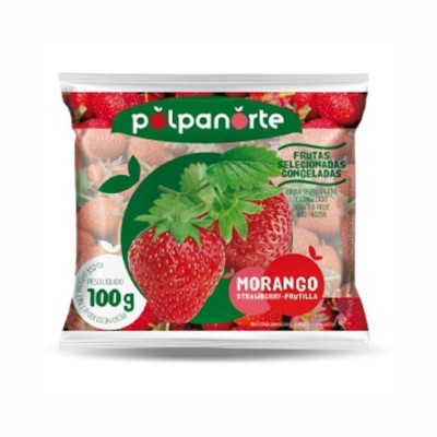 10372 - fruta congelada morango inteiro IQF polpanorte 10 x 100g