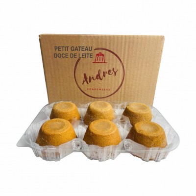 10446 - petit Gateau doce de leite congelado Andres 6 x90g