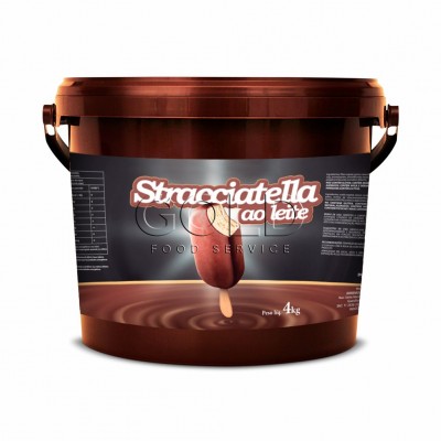10568 - stracciatella cobertura P/sorvete chocolate ao leite Doremus 4kg