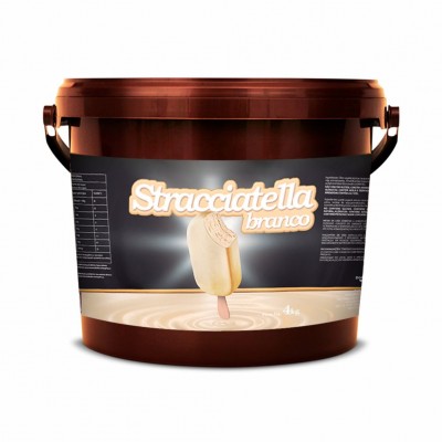 10610 - stracciatella cobertura P/sorvete branca Doremus 4kg