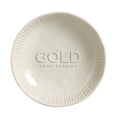 10615 - prato fundo 22,5cm sem borda bege stoneware Porto Brasil un