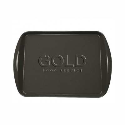 10702 - bandeja PP Fast food preto Semaza lf330 43,9 x 30,5 x 3,3cm