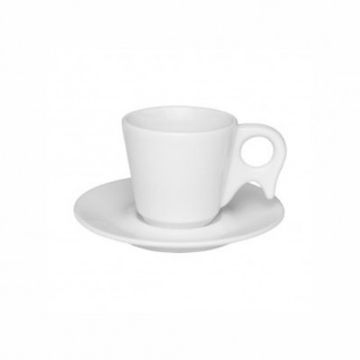 10795 - xícara de chá com pires genova branco porcelana Oxford 12 x 200ml