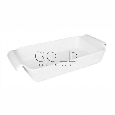 10800 - travessa refratária retangular rasa 41 x 22 x 6,5cm 2,6L branco porcelana fall Oxford un