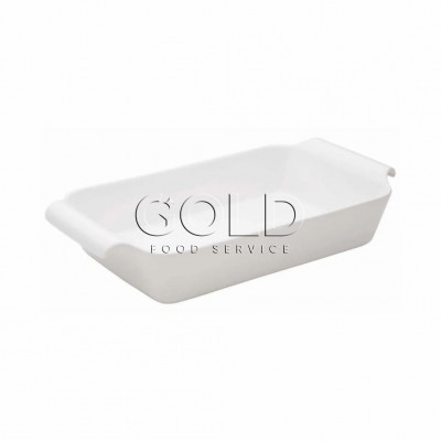 10801 - travessa refratária retangular funda 41 x 22 x 8cm 3,9lt branco porcelana fall Oxford un