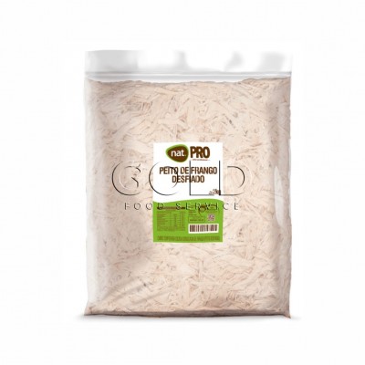 10812 - Frango - peito desfiado cozido temperado congelado IQF Nat 2kg