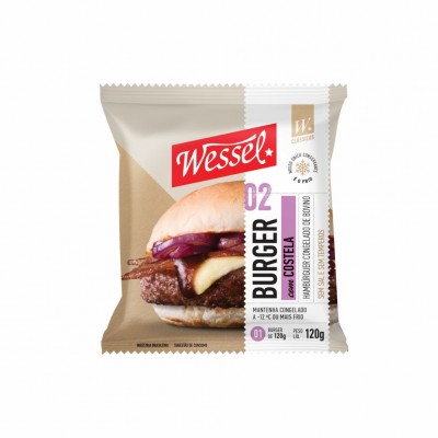 10834 - hambúrguer blend costela bovina 120g diâmetro 12,5 Wessel - fp