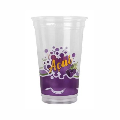 10872 - copo descartável 440ml impresso açaí cpp Copaza 50un