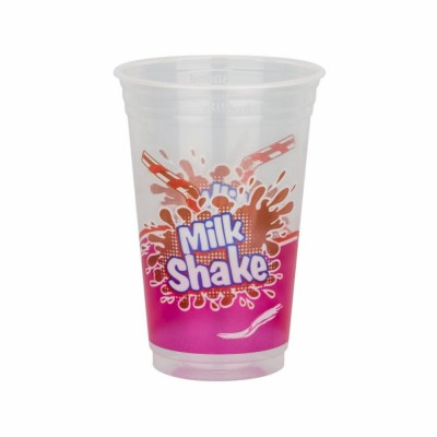 10873 - copo descartável 440ml impresso Milk Shake cpp Copaza 50un