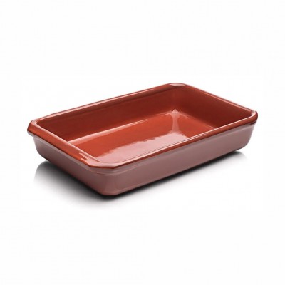 10933 - assadeira retangular de barro 2,7l 36 x 22 x 6,5cm Motta un