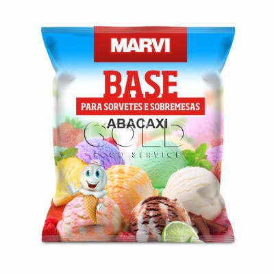 10959 - base em pó P/sorvete abacaxi Marvi 1kg