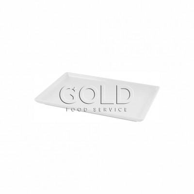 10997 - bandeja retangular 35 x 17 x 2cm branca melamina Gourmet Mix un