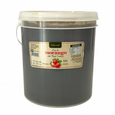 11097 - doce morango Naturell balde 4,5kg