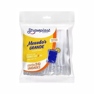 11184 - mexedor grande 11cm Strawplast 240un