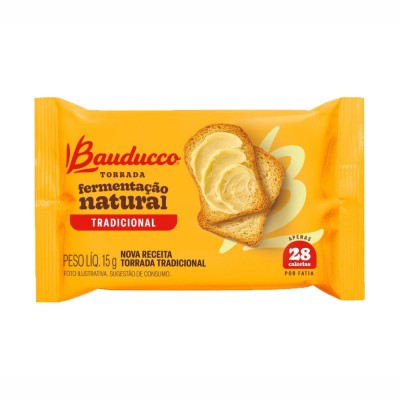 11277 - sachê torrada tradicional Bauducco 126 x 15g
