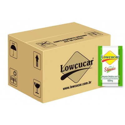 11364 - sachê adoçante Lowçúcar Plus com stevia 1.000 x 0,5g