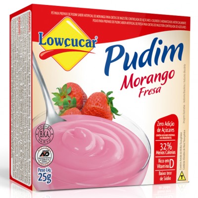11400 - pudim diet Lowçúcar morango 25g