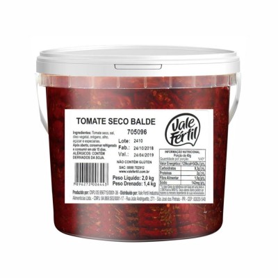11455 - tomate seco conserva Vale Fértil balde 1,4kg