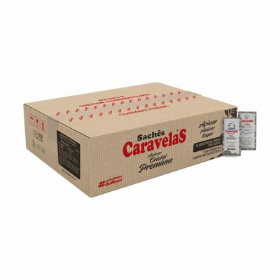 11485 - sachê açúcar Caravelas 1.000 x 5g