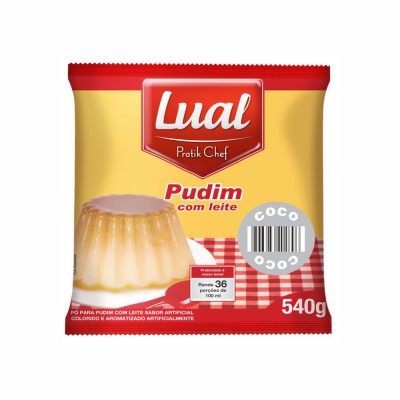 11492 - pudim com leite coco Pratik chef 540g rende 45 porções 80ml