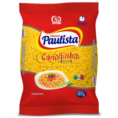 11538 - macarrão conchinha ovos Paulista 500g