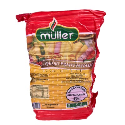 11561 - queijo prato fatiado interfolhado Muller +/- 3kg