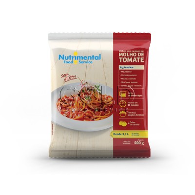 11563 - molho tomate em pó Nutrimental 500g rende 3,3L