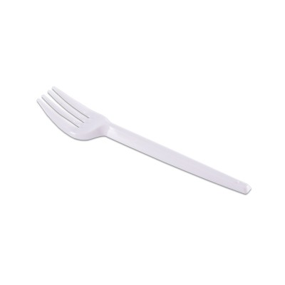 11578 - garfo descartável sobremesa branco Prafesta 1.000un