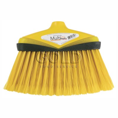 11666 - vassoura multiuso amarela com cabo de 140cm Bettanin 9672C