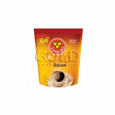 11737 - café solúvel 50g 3 Corações refil