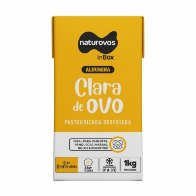 11742 - Clara de ovo pasteurizada Naturovos 1kg