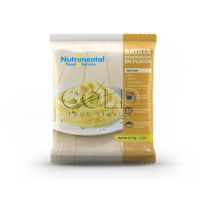 11754 - batata flocos Nutrimental 1kg rende 7,5kg de purê