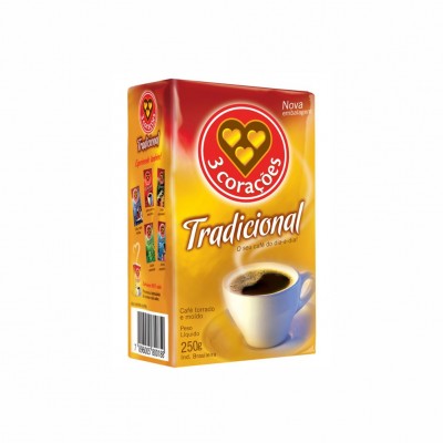 11986 - café tradicional 250g 3 Corações vácuo